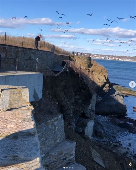 Rhode Island seeks federal funds to fix iconic Newport Cliff Walk